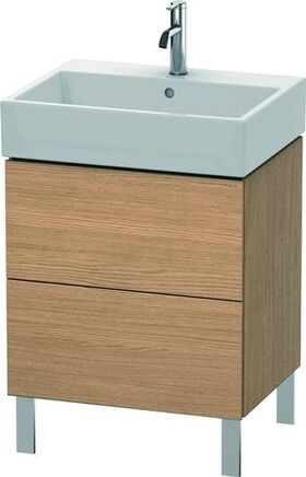 Duravit Waschtischunterbau L-CUBE 582x584x459mm europäische eiche