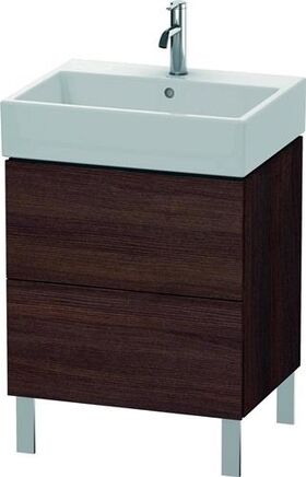 Duravit Waschtischunterbau L-CUBE 582x584x459mm kastanie dunkel