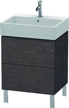 Duravit Waschtischunterbau L-CUBE 582x584x459mm eiche dunkel gebürstet