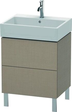 Duravit Waschtischunterbau L-CUBE 582x584x459mm leinen