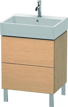 Duravit Waschtischunterbau L-CUBE 582x584x459mm eiche gebürstet