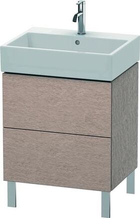 Duravit Waschtischunterbau L-CUBE 582x584x459mm eiche kaschmir