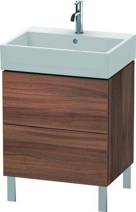 Duravit Waschtischunterbau L-CUBE 582x584x459mm nussbaum natur