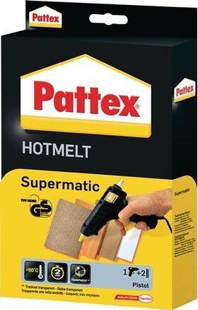 Heißklebepistole Supermatic Klebeleistung 4,5 g/min 7-10 min 11mm PATTEX