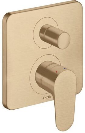 Einhebel-Wannenmischer AXOR CITTERIO M UP m integ Sich-kom brushed bronze