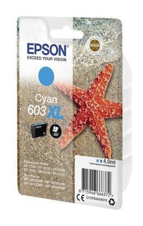 Epson Tintenpatrone C13T03A24010 603XL cyan