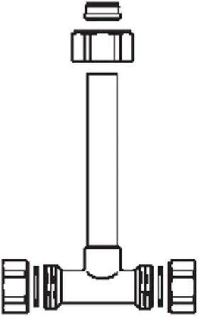 OV Anschlussgarnitur DN 20, Nabenabstand 552mm