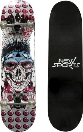 NSP Skateboard Skeleton L.78,7cm,ABEC7