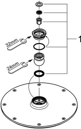 Grohe Kopfbrause RAINSHOWER C 210 d= 210mm mo wh