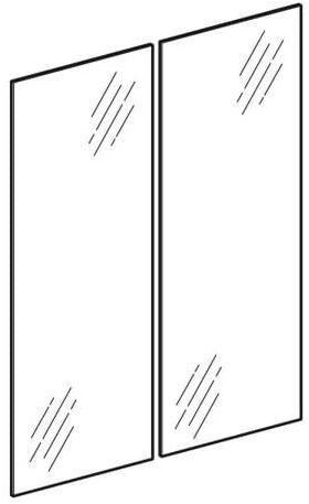 Geberit Tür Set f Spiegelschrank Option Basic 560mm