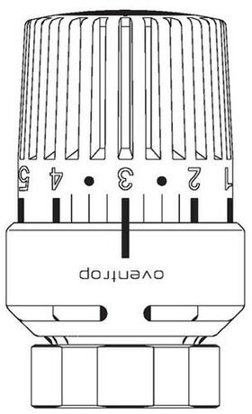 OV Thermostat Uni LO 7-28 GradC, mit Flüssig-Fühler weiß