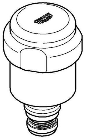 Grohe WAS-Oberteil Desgr. m RV 1/2" DN 15