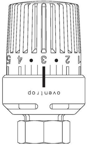 OV Thermostat Uni LK 7-28 GradC, mit Flüssig-Fühler weiß