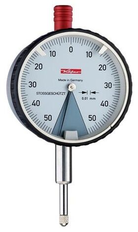 Sicherheitsmessuhr DIN 878 SI-100 1mm Abl.0,01mm m.Stoßschutz KÄFER
