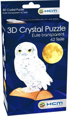 Pz. 3D Crystal Eule Transparent 42T