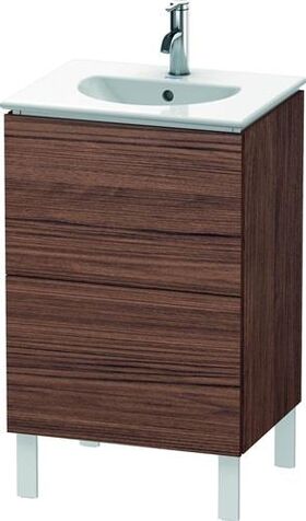 Duravit Waschtischunterbau L-CUBE 419x520x704mm nussbaum dunkel