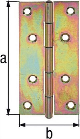 Scharnier 38,0x26mm VA Ausführung: schmal GAH, 1 Stück