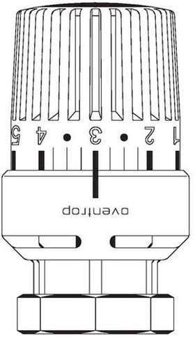 OV Thermostat Uni LV 7-28 GradC, mit Flüssig-Fühler weiß