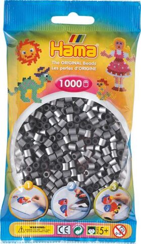 HAMA Perlen silber 1.000 Stück