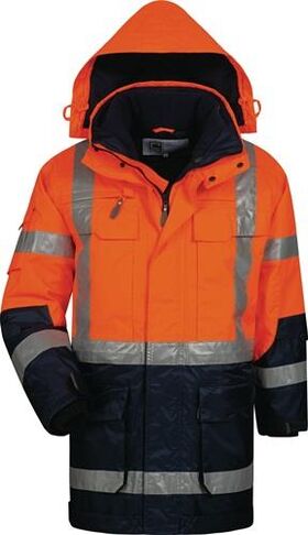 Warnschutzparka Wallace Gr.M orange/marine ELYSEE