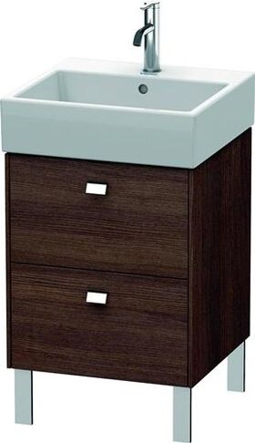 Duravit Waschtischunterbau BRIOSO Griffe chr 570x484x459mm kastanie dunkel