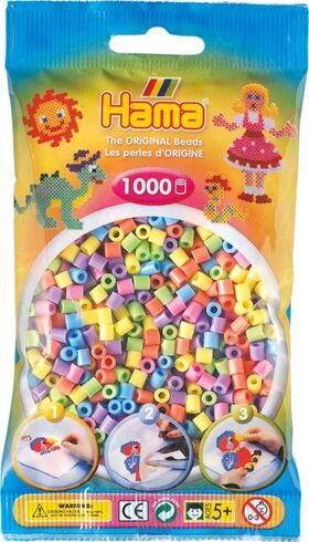 HAMA Perlen pastell gemischt 1.000 Stück