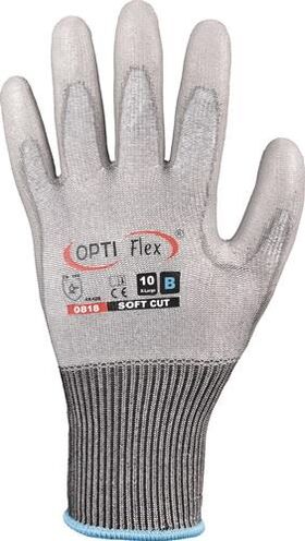 Handschuh SOFT CUT Gr.9 grau EN 420/EN 388 PSA II OPTIFLEX - VPE: 12