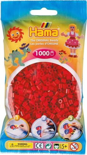 HAMA Perlen Mittelrot 1.000 Stück