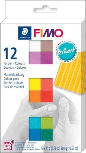 FIMO soft Brilliant Colours 12 Stück