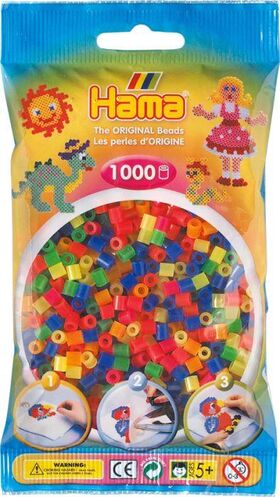 HAMA Perlen neon gemischt 1.000 Stück