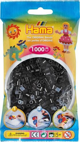 HAMA Perlen Schwarz 1.000 Stück