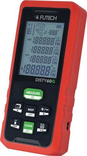 Laserentfernungsmesser DISTY 60 GREEN 0,05 b.60m ± 2mm IP 54