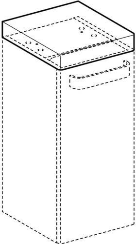 Geberit Abdeckplatte RENOVA COMFORT 273x50x302mm graphit matt