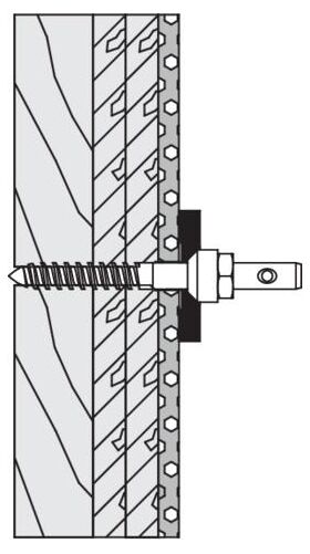 Hewi Befestigungsmaterial 801/805 Rückenstütz bds Leichtbau m Hinterfütt.