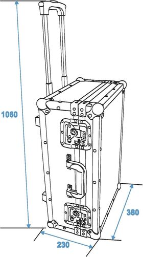 ROADINGER Universal-Koffer-Case mit Trolley