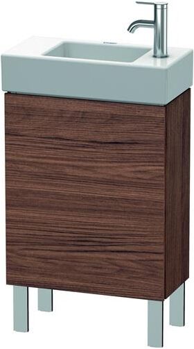 Duravit Waschtischunterbau L-CUBE 582x480x240mm Ans links nussbaum dunkel