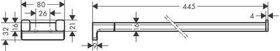 HG Handtuchhalter AddStoris zweiarmig, 445mm chrom