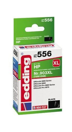 edding Tintenpatrone 18-556 wie HP No. 903XL (T6M15AE) black