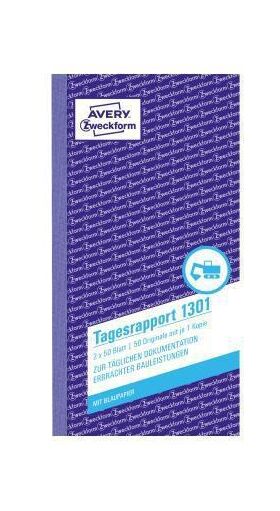 Avery Zweckform Bautagesbericht 1301 105x200 gelb 2x50Blatt