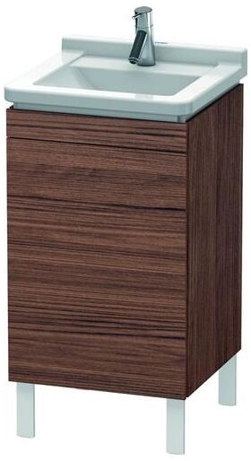 Duravit Waschtischunterbau L-CUBE 447x460x712mm Ans links nussbaum dunkel