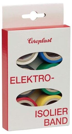 Elektroisolierband-Set 302 6-tlg.L.je 3,3m B.19mm Ktr.COROPLAST