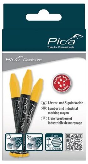 Förster-/Signierkreide Classic PRO 590 gelb papiert 12 St./Schachtel PICA