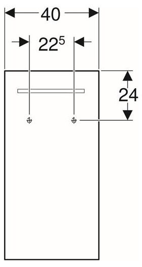 Geberit Lichtspiegel RENOVA COMPACT 400x800x35mm