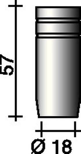 Gasdüse zylindrisch, 18 mm, passend für ERGOPLUS 25