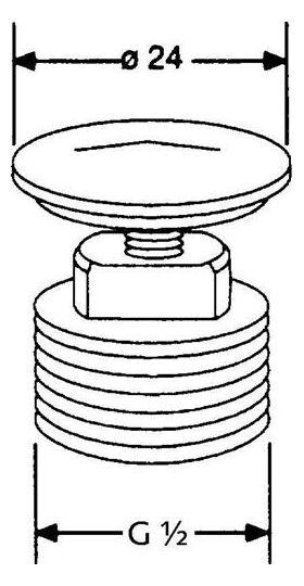 Kludi Verschlussstopfen G 1/2Zoll chr