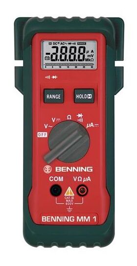 Multimeter MM 1 0,1 mV-600 V AC,0,1 mV-600 V DC RMS BENNING