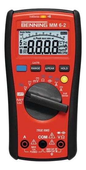 Multimeter MM 6-2 00 V -1000 V AC/DC TRUE RMS BENNING