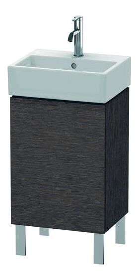 Duravit Waschtischunterbau L-CUBE 593x434x341mm Ans re Ei dunkel gebürstet