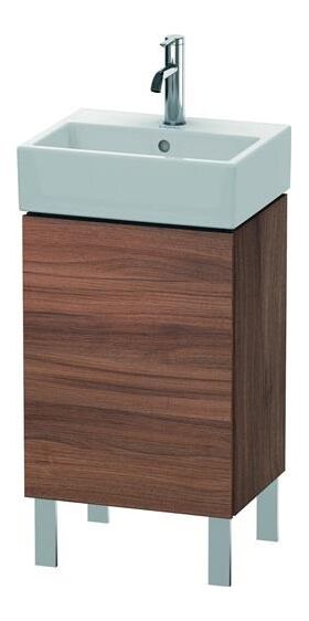 Duravit Waschtischunterbau L-CUBE 593x434x341mm Ans links nussbaum natur