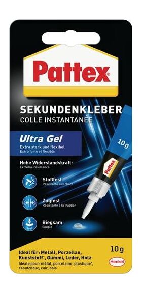 Sekundenkleber Ultra Gel 10g farblos Tube PATTEX